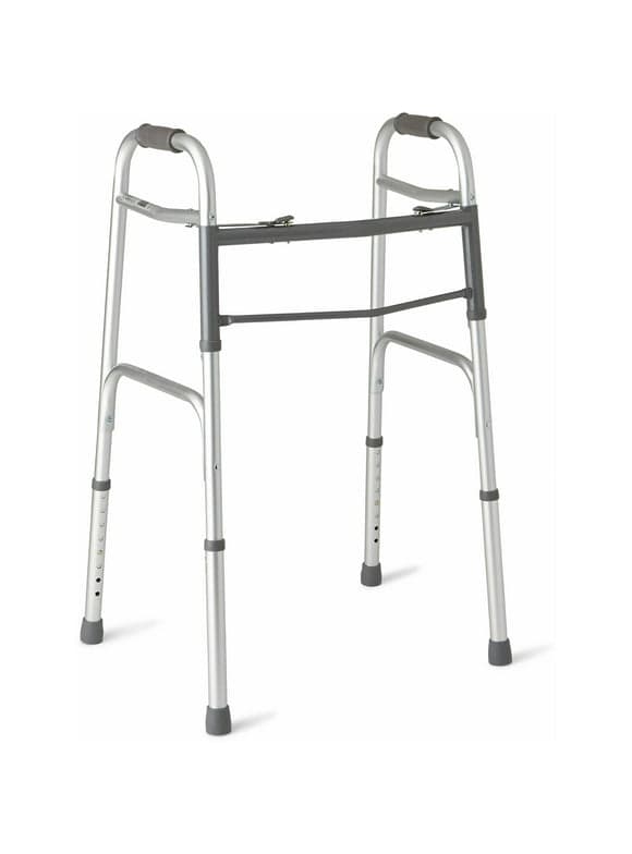 Medline Deluxe Two-Button Folding Walker