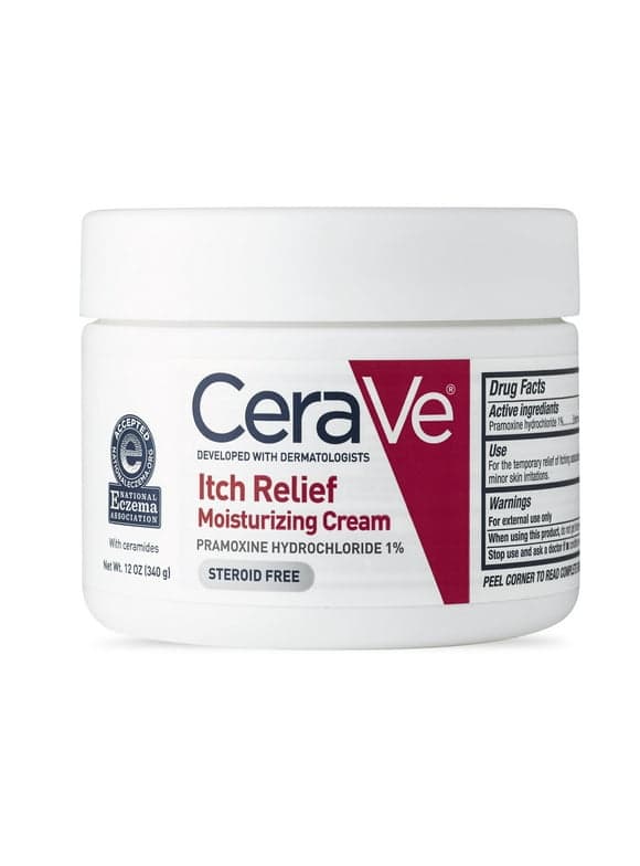 CeraVe Itch Relief Moisturizing Cream for Dry Skin, 12.0 OZ