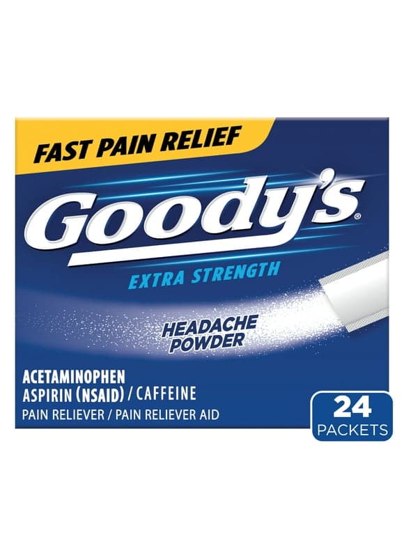 Goody's Extra Strength Headache Powder, 24 Powder Sticks