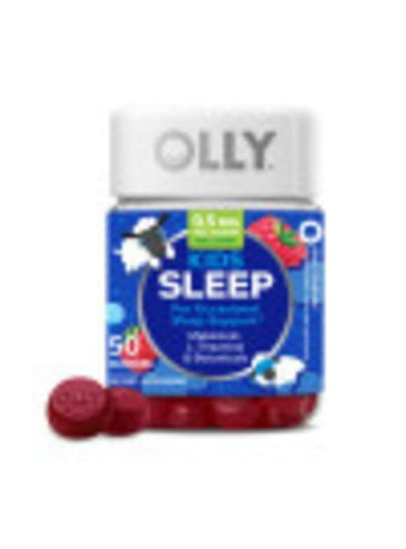 OLLY Sleep Gummy Supplement, 3mg Melatonin, L Theanine, Chamomile, Blackberry Flavor, 50 Ct